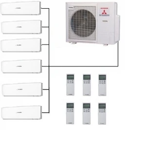 Mitsubishi SCM125ZM-S Outdoor Unit With 5 - 6 Indoor Wall Units 3 Mitsubishi SCM125ZM-S Outdoor Unit With 5 - 6 Indoor Wall Units