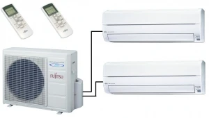 Fujitsu AOYG18KBTA2 Outdoor Unit - 2 Indoor Wall Units 3 Fujitsu AOYG18KBTA2 Outdoor Unit - 2 Indoor Wall Units